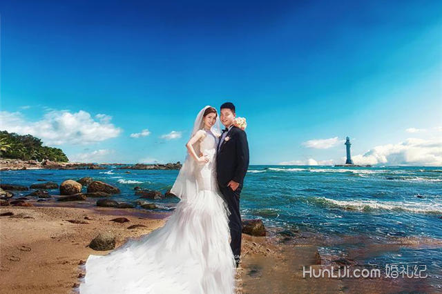 海边婚纱照_2018年海边婚纱照